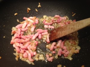 lardons et oignons